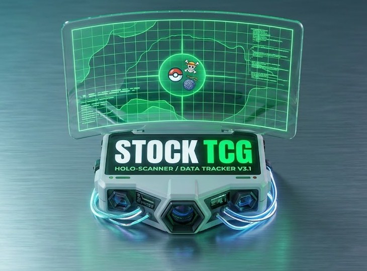 Holo-scanner de STOCK TCG rastreando stock y precios de TCG